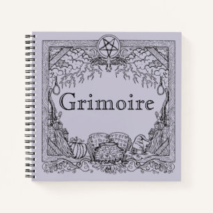 Grimoire Magick Witchy Notizblock