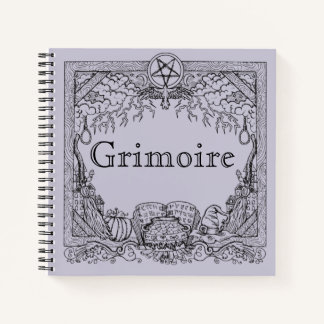 Grimoire Magick Witchy Notizblock