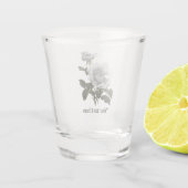 Grimoire Weiße Rose Schnapsglas (Rückseite)