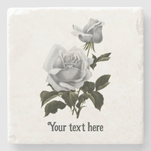 Grimoire White Rose Steinuntersetzer