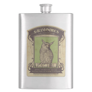 Grimoires Eule Flakon Flachmann