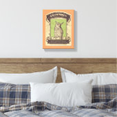 Grimoires Eule Leinwanddruck (Insitu (Schlafzimmer))