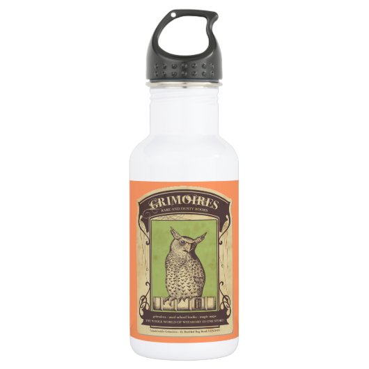 Grimoires Eule Trinkflasche (Vorderseite)