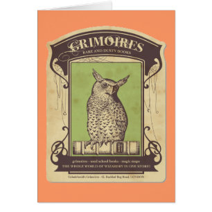 Grimoires Owl Grußkarte