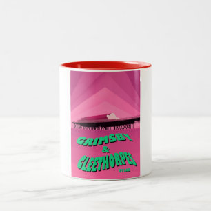 Grimsby & Cleethorpes Pier Reiseplakat Zweifarbige Tasse