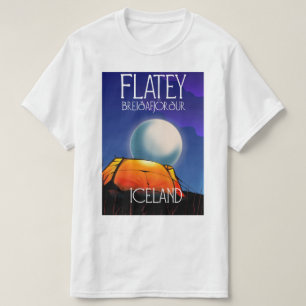 Grímsey Island Island Reiseplakat T-Shirt