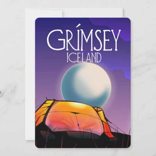 Grímsey Island Reiseplakat (Vorderseite)