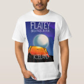 Grímsey Island Reiseplakat T-Shirt (Vorderseite)