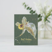 Grimshaw Fairy Birthday Wishing stars CC1231 Postkarte (Stehend Vorderseite)