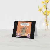 Grimshot Sensenmann Grim Sensenmann Standup Comic Karte (Gelbe Blume)