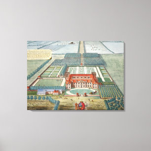 Grimsthorp im Landkreis von Lincoln, graviert durc Leinwanddruck