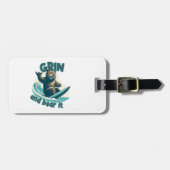 Grin and Bear Gepäckanhänger (Vorderseite horizontal)
