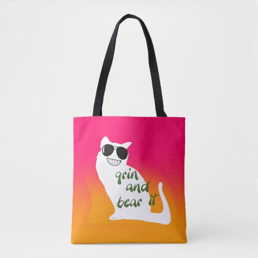 GRIN AND BEAR IT KITTY CAT Mother Day Tasche (Vorderseite)