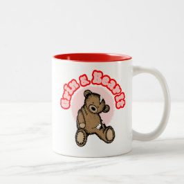 Grin and Bear It Two-Tone Coffee Tasse