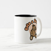 Grin and Bear It Two-Tone Coffee Tasse (VorderseiteRechts)