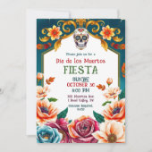 💀🎉Grin and Garlanda Einladung (Vorderseite)