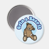 Grin & Bear It Magnet (Vorderseite/Rückseite)