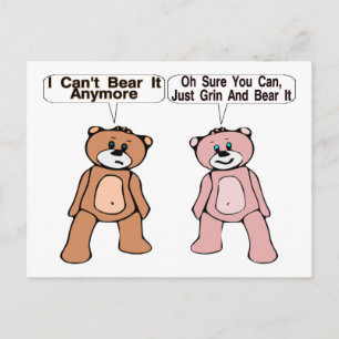 Grin & Bear It Postkarte