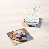 Grin Rechteckiger Pappuntersetzer (Vor Ort)