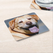 Grin Rechteckiger Pappuntersetzer (angewinkelt)