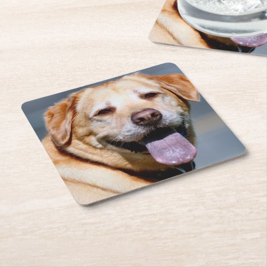 Grin Rechteckiger Pappuntersetzer (angewinkelt)