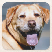 Grin Rechteckiger Pappuntersetzer (Vorderseite)