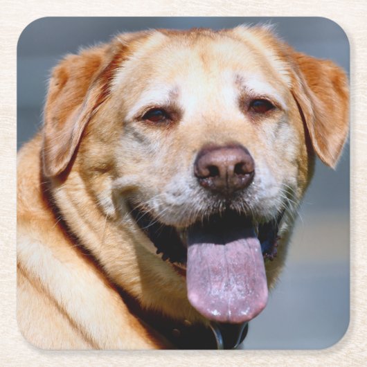 Grin Rechteckiger Pappuntersetzer (Vorderseite)