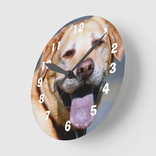 Grin Runde Wanduhr (Winkel)