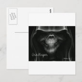 Grin Sensenmann Postkarte (Vorne/Hinten)