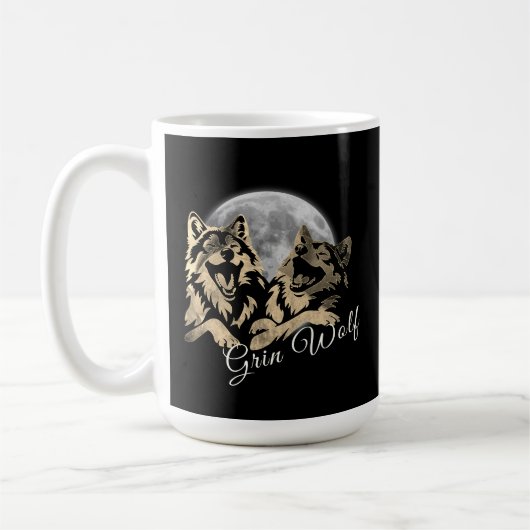 Grin Wolf Tasse (Links)