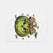 Grinc Pumpkin Coquette Pumpkin Halloween Spooky Se Fleecedecke (Vorderseite (Horizontal))