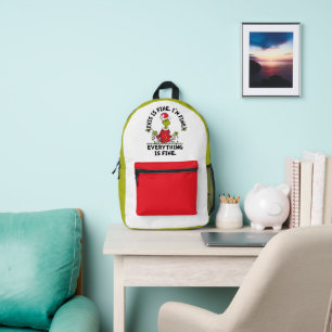 Grinch   Alles ist in Ordnung Bedruckter Rucksack