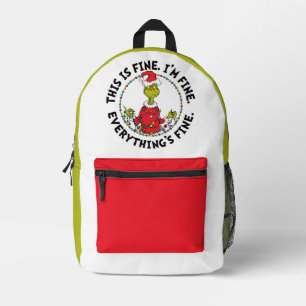 Grinch Alles ist in Ordnung Bedruckter Rucksack