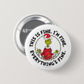 Grinch | Alles ist in Ordnung Button (Vorne & Hinten)
