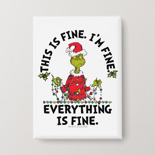 Grinch | Alles ist in Ordnung Button (Vorderseite)