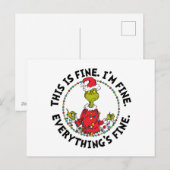 Grinch | Alles ist in Ordnung Feiertagspostkarte (Vorne/Hinten)