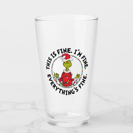 Grinch | Alles ist in Ordnung Glas (Vorderseite)