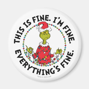 Grinch Alles ist in Ordnung Magnet