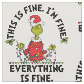 Grinch | Alles ist in Ordnung Stoff (Nahaufnahme)