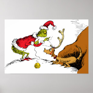 Grinch bereitet Max den Rentier vor Poster