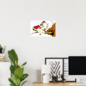 Grinch bereitet Max den Rentier vor Poster (Heimbüro)