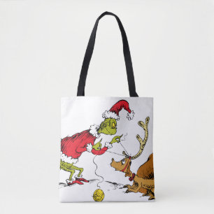 Grinch bereitet Max den Rentier vor Tasche