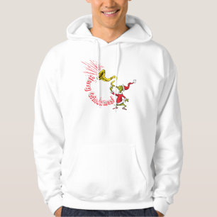 Grinch bläst das fröhliche Grinchmas-Horn Hoodie