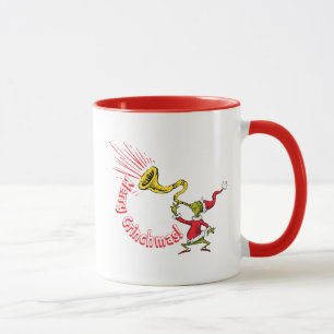 Grinch bläst das fröhliche Grinchmas-Horn Tasse