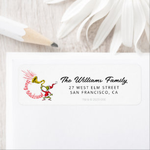 Grinch bläst das lustige Grinchmas-Horn