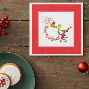 Grinch bläst das lustige Grinchmas-Horn Serviette
