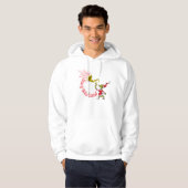 Grinch Blowing the Merry Grinchmas Horn Hoodie (Vorne ganz)