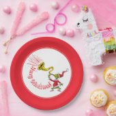 Grinch Blowing the Merry Grinchmas Horn Pappteller (Party)