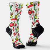 Grinch Böse oder Braver Muster Socken (Gewinkelt)