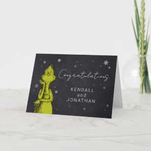 Grinch Chalkboard Babydusche Karte